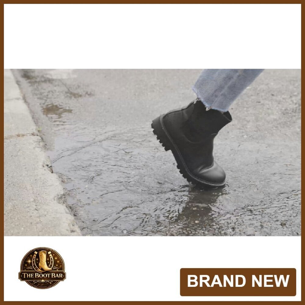 Waterproof Ankle Boots Pull-On Design Lightweight EVA Sole Cushioned Insole - Picture 8 of 8